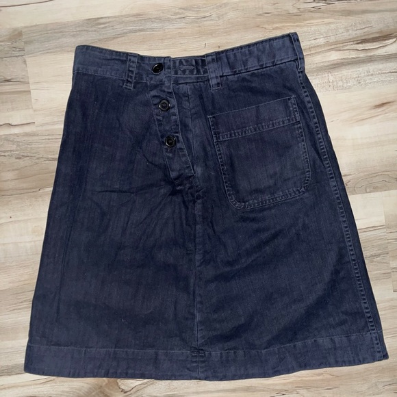 MHL by Margaret Howell Sailor Skirt in Indigo Blue Navy, XS - New - Picture 6 of 8